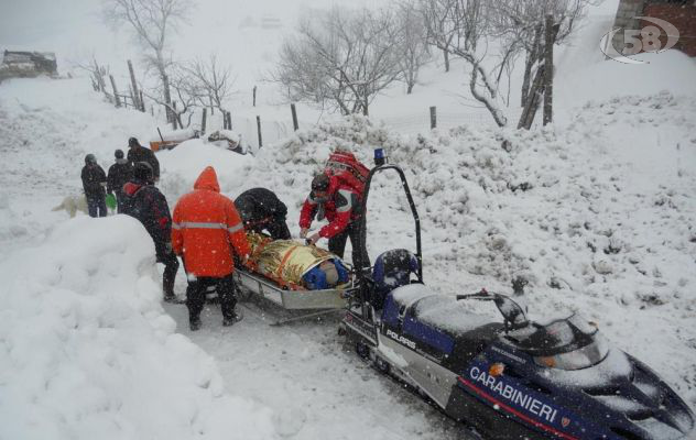 Neve, Fortore in ginocchio: oltre 1400 interventi dei carabinieri