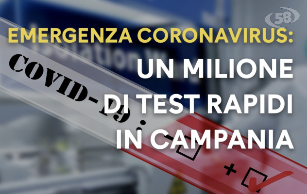 La Campania ordina un milione di kit per il test rapido