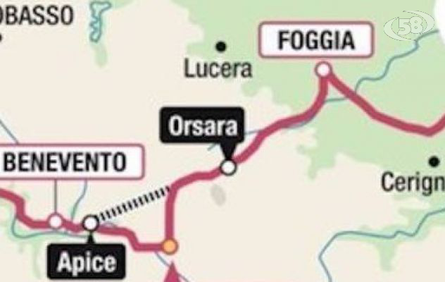 Napoli  - Bari, aggiudicata la gara del lotto Orsara-Bovino