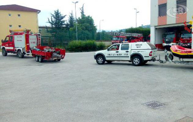 Vigili del Fuoco irpini in Calabria per fronteggiare l'emergenza maltempo