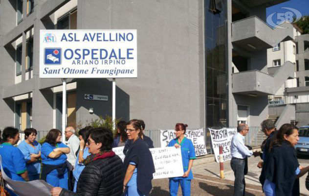 Ospedale Ariano, taglio delle ore e riduzione dello stipendio. Addetti alle pulizie sul piede di guerra