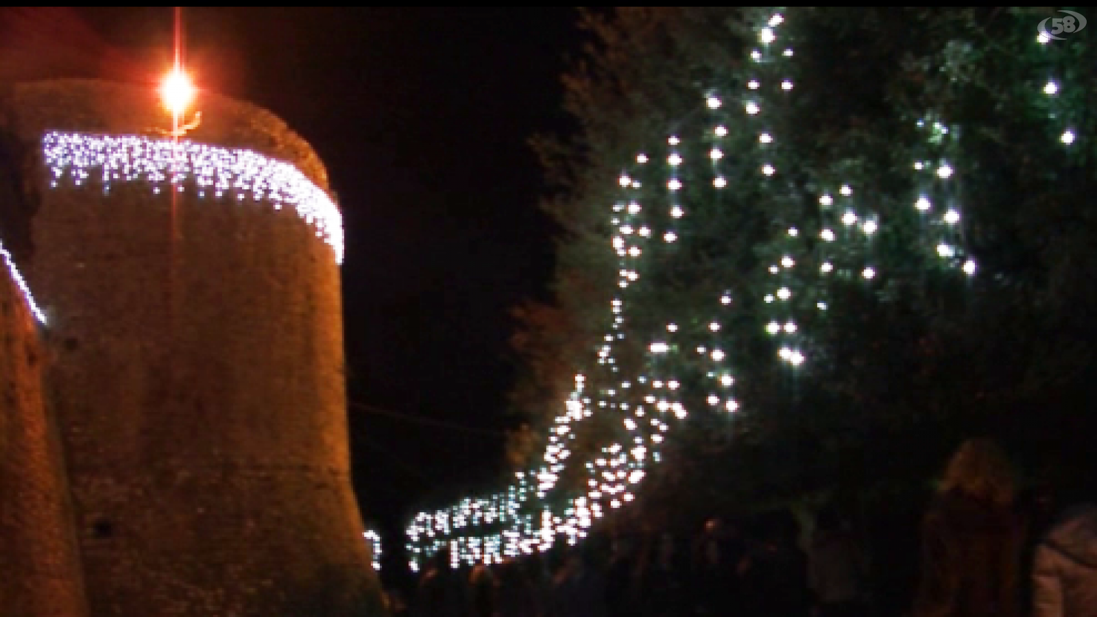 luci di natale villa