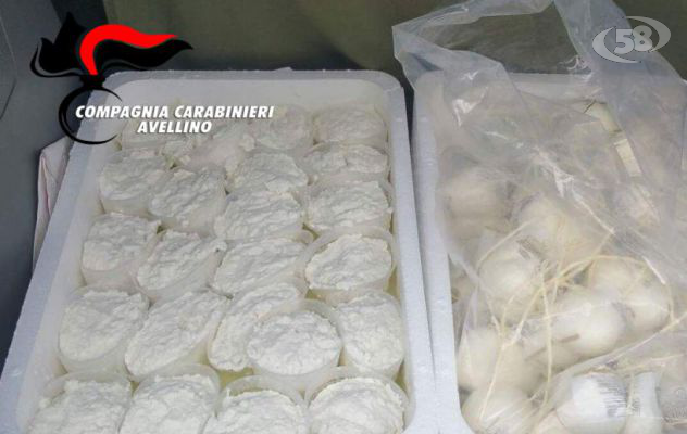 Sequestro di prodotti caseari, due commercianti denunciati dai carabinieri