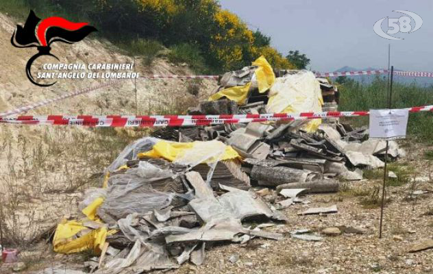 Bisaccia, 40 quintali di eternit in una discarica a cielo aperto