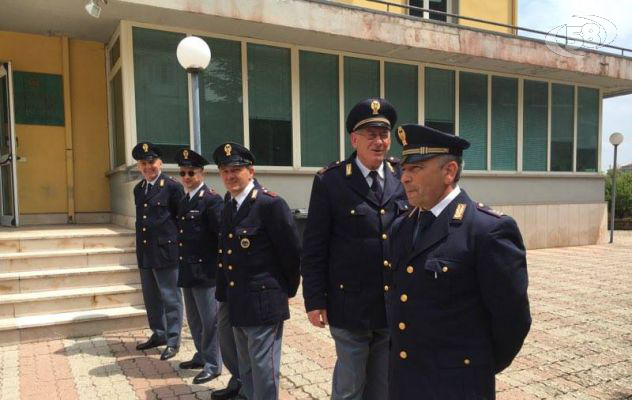Il neo Questore Botte in vista al Commissariato di Ariano