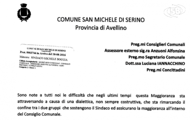 Si è dimesso il sindaco di San Michele di Serino