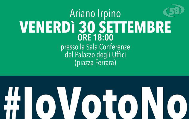 Referendum, ad Ariano assemblea per il no