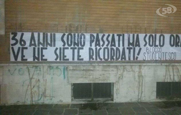 Edifici scolastici non a norma: striscioni del Blocco Studentesco