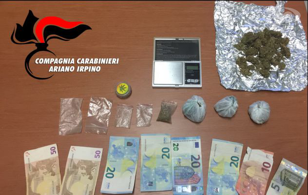 Grottaminarda, droga e bilancino in casa: 20enne nei guai