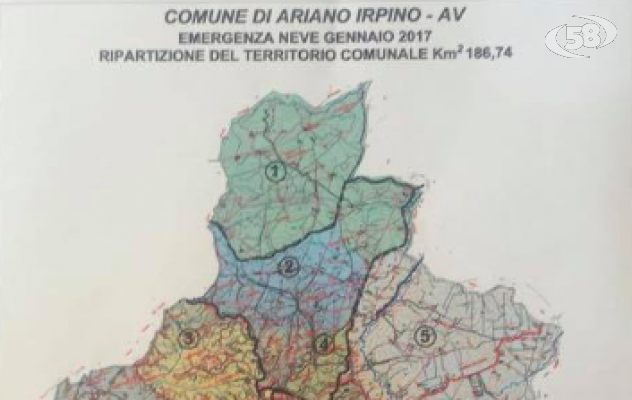 Ariano, ditte esterne per liberare la città da neve e ghiaccio