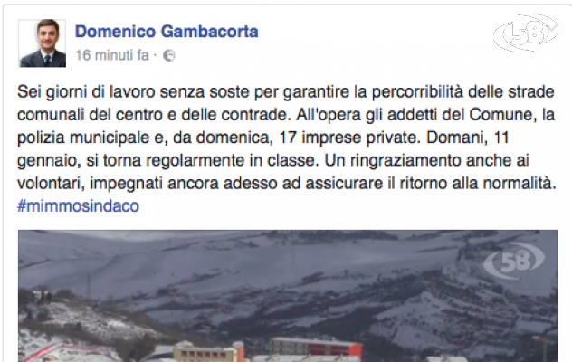 Il messaggio di Gambacorta: ''Abbiamo lavorato senza sosta, domani si torna in classe''