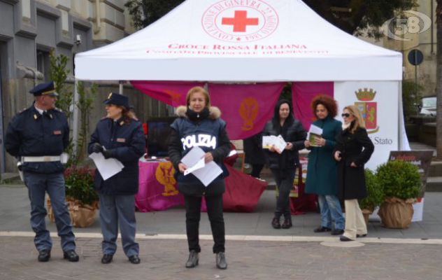 No alla violenza sulle donne,  Polizia in piazza