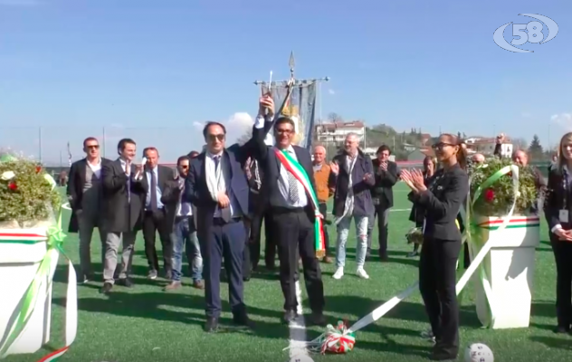 Montemiletto, festa biancoverde per il nuovo stadio / VIDEO