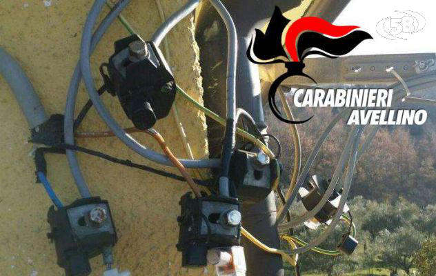 Castelfranci energia elettrica ''a scrocco'': beccati