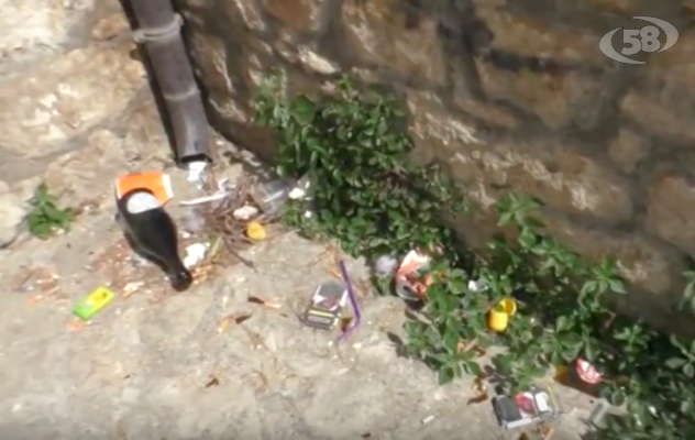 Ariano, vandali in azione sul Tricolle /VIDEO