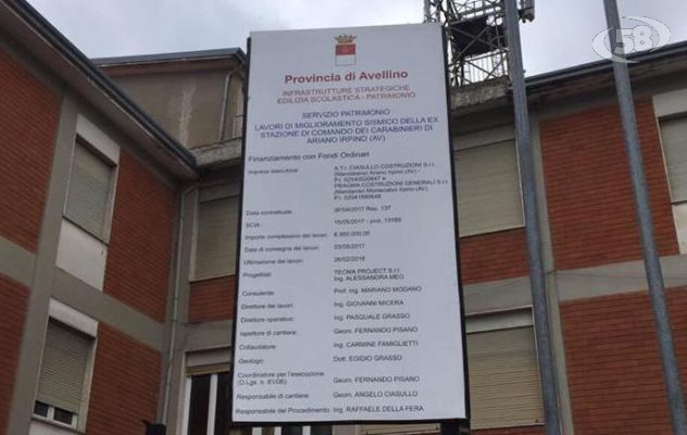 Ariano, al via il lavori dell'ex caserma: fine lavori primavera 2018