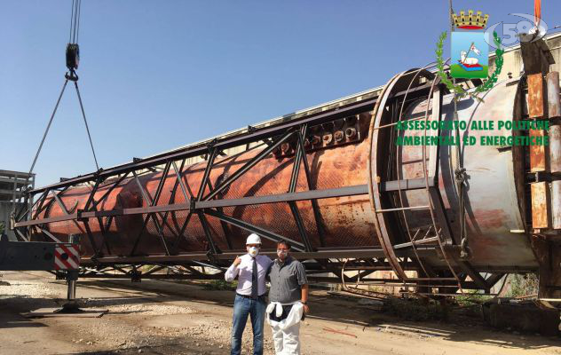Isochimica, giù la torre dei veleni: giornata storica /VIDEO