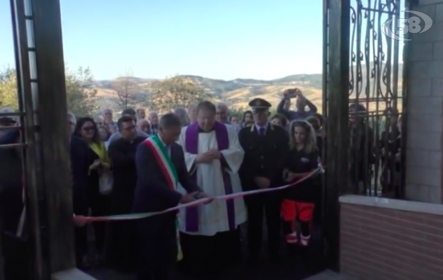 Sturno, taglio del nastro per la nuova ala del cimitero /VIDEO