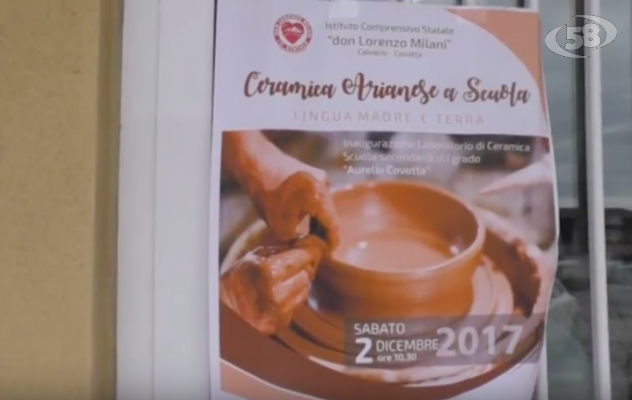 Ariano, laboratorio della ceramica all'Istituto Don Milani