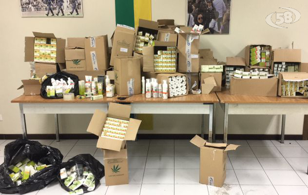 Cosmetici a base di cannabis: sequestrati 1700 prodotti