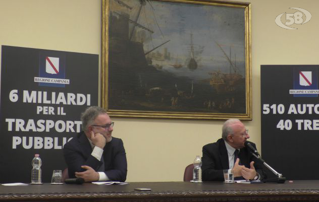 Trasporti, il punto di De Luca: ''Investimenti per 6 miliardi''