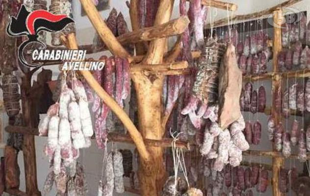 Solofra, sequestrati 4 quintali di insaccati e formaggi