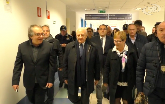 ''Ospedali Riuniti'' e abbattimento liste d'attesa: sanità, la ricetta di De Luca per l'Irpinia /VIDEO