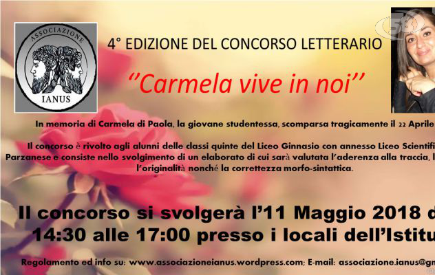 Ariano, quarta edizione concorso letterario “Carmela vive in noi"