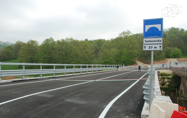 Riaperto il ponte di Tammarecchia distrutto dall'alluvione