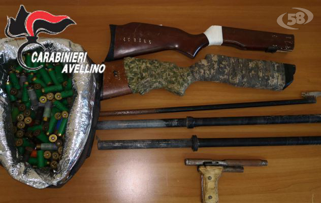 Grotta, armi e munizioni in casa: 35enne in manette