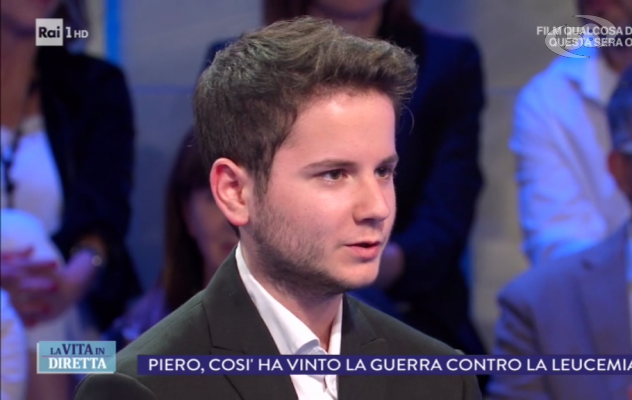 Piero e la sua battaglia contro la leucemia a "La Vita in Diretta"