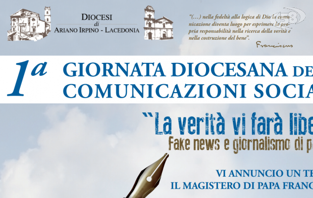 “La verità vi farà liberi”, sabato 12 maggio ad Ariano la prima giornata diocesana delle Comunicazioni Sociali