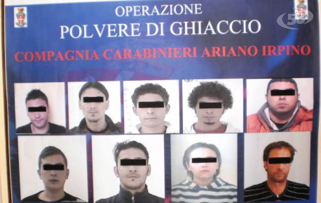 ''Polvere di Ghiaccio'', tutti confermati i nove arresti dell'operazione antidroga