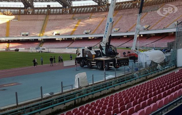 Al via i lavori di riqualificazione della pista di atletica dello stadio San Paolo