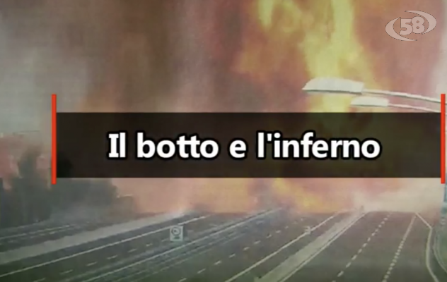 Un boato, poi l'inferno: fuoco sull'autostrada. Bologna trema