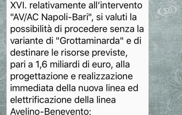 La Commissione Lavori Pubblici dice ''no'' alla Stazione Hirpinia