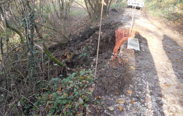 Il Genio Civile di Avellino interviene per la messa in sicurezza della strada comunale Campilonghi in località Scrofeta