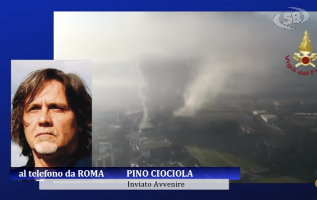 Maxi rogo nella discarica: allarme nube tossica a Roma