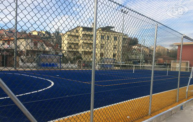 Grotta, a buon punto i lavori di ristrutturazione del campetto polivalente