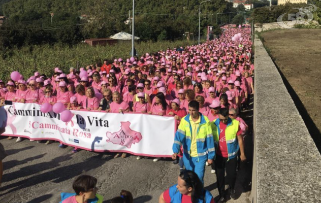 Prima camminata rosa ad Ariano: in marcia per la prevenzione