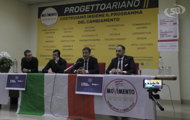 ''Progetto Ariano'', parte la sfida dei Cinquestelle /VIDEO