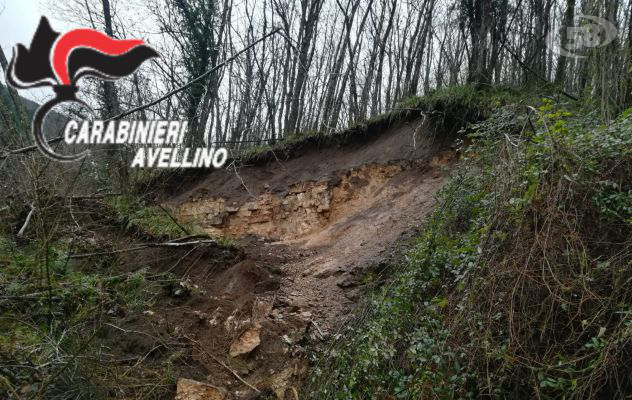 Maltempo, due frane a Quindici: strade chiuse