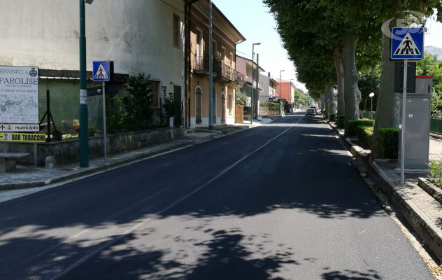  Completato l’intervento di rifacimento dell’asfalto lungo la strada  che attraversa i Comuni di San Potito Ultra e Parolise