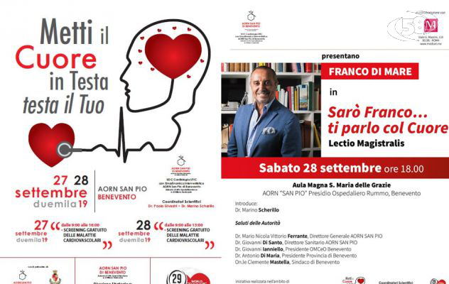 Metti il cuore in testa, due giorni di screening gratuito grazie alla sensibilità del manager Ferrante