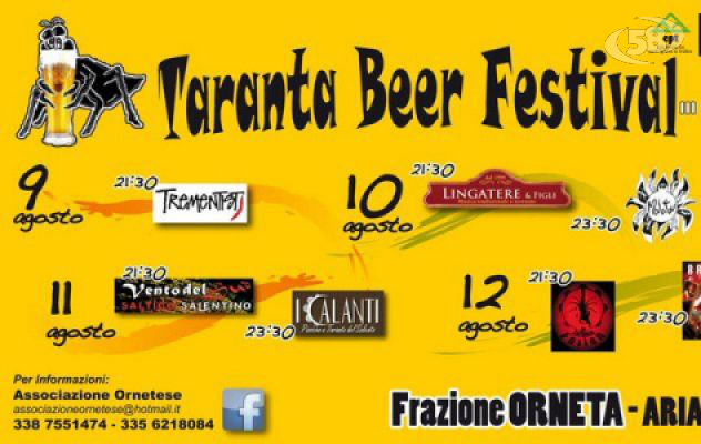 Ariano, torna l'appuntamento con "Taranta Beer Festival"