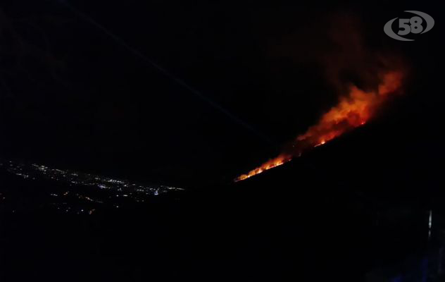 Moschiano, vasto incendio nel bosco: famiglia evacuate
