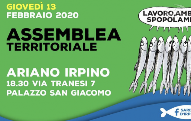 Sardine, il 13 Febbraio nuova assemblea territoriale ad Ariano Irpino