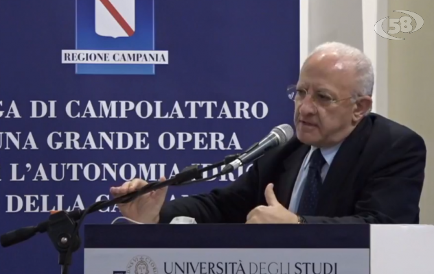 Diga, De Luca in città: “Risolveremo, dopo 40 anni, i problemi idrici del territorio”/L’INTERVISTA