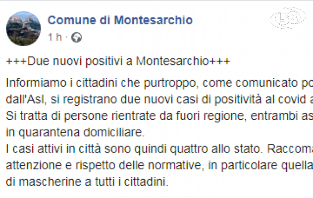 Ancora contagi, altri due positivi a Montesarchio. Il sindaco ai cittadini: "Utilizzate i dispositivi di sicurezza"