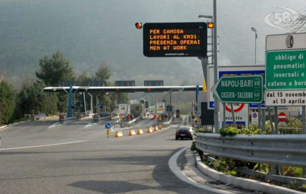Lavori lungo l'A16, chiuso il tratto sull'Avellino – Benevento
